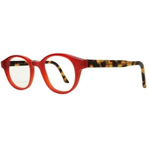 Schnuchel Germany 4554 Eyeglasses Venetian Red Tortoise Round 46-21-145